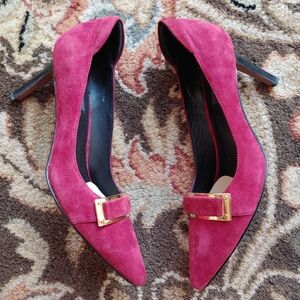 Rachel Zoe Women's Red Suede Heels